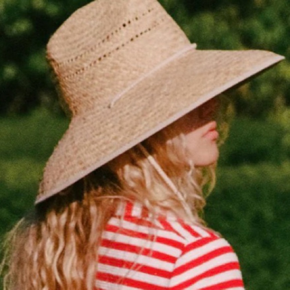 Lack Of Color Vista Wide Brimmed Hat made of Natural Straw